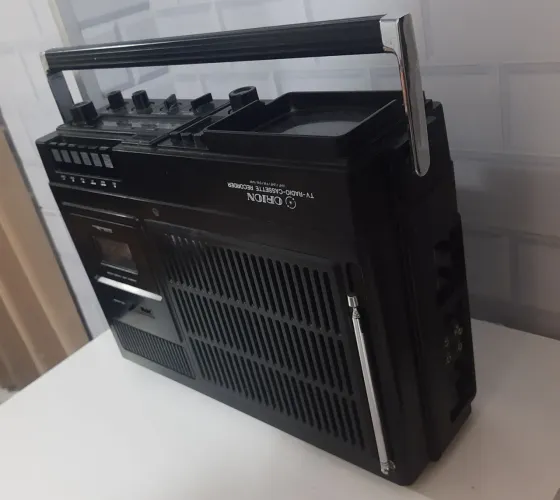 Rádio antigo GIGANTE Orion TV Cassete SOM TOP PESADO 