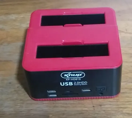 Docking Station USB 2.0 para 2 HDs - Knup KP-HD819