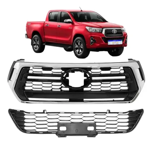 Kit Grade Dianteira Toyota Hilux 2019 2020 Srv Srx Std Novo