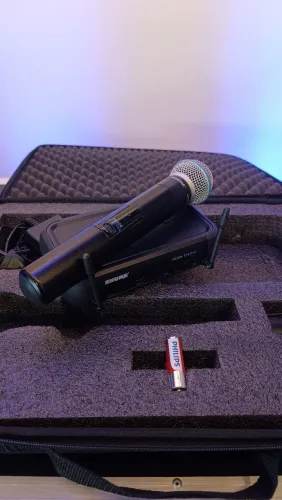 Microfone Sem Fio Original Shure Sistema Digital PGXD24/BETA 58A 