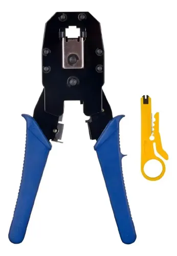 Alicate Para Crimpar Rj11 Rj12 Rj45 Alc01 Fortrek Cabo de Rede Cat5 Cat6 Novo CFTV