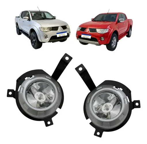 Farol Milha Auxiliar Triton L200 2009 A 2011 C/moldura Par