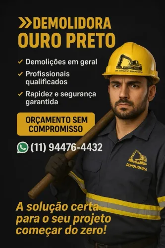 Precisa demolir um imóvel, galpão ou estrutura?