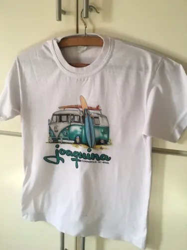 Camiseta infantil Joaquina tamanho 8