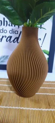 Vaso Decorativo espiral impressão 3D 