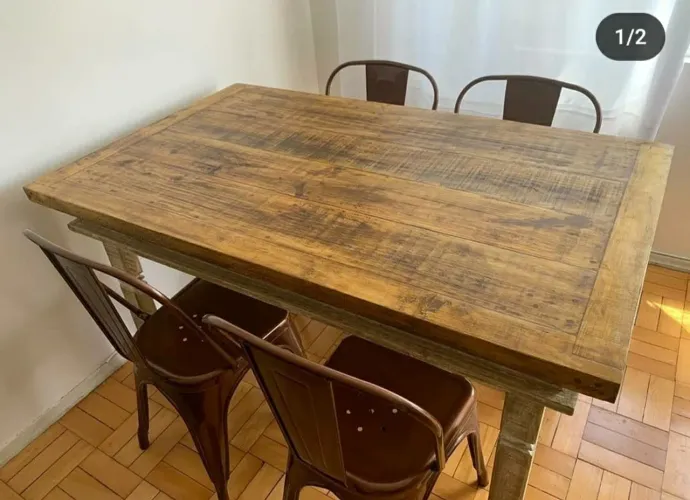 Mesa de Jantar de Madeira Rústica fabricamos