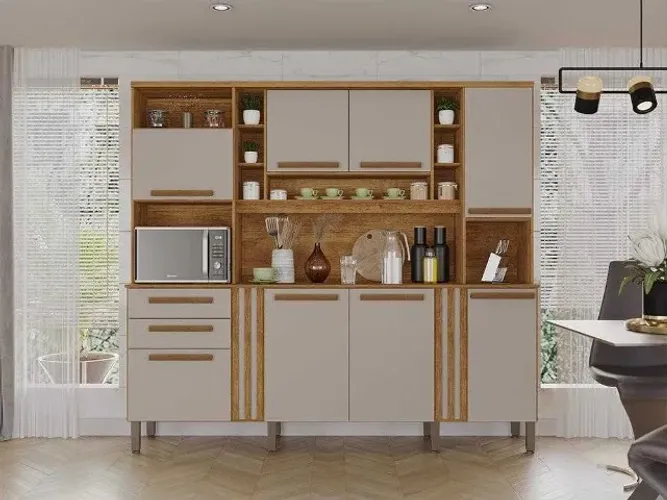 Armário de Cozinha Completo 8 Portas 2 Gavetas Varios modelos