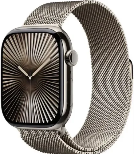 Apple Watch Series 10 46mm Titanio Milanese Loop - Oportunidade - Brooklyn SP