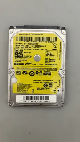 Hd notebook 1 terabyte Samsung Hdd