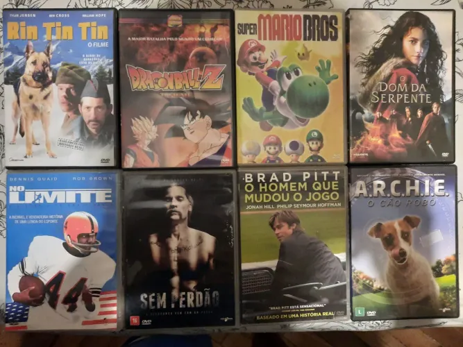 8 DVDS ORIGINAIS