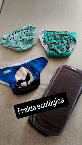 Fraudas ecológico bebê, marca Alvababy