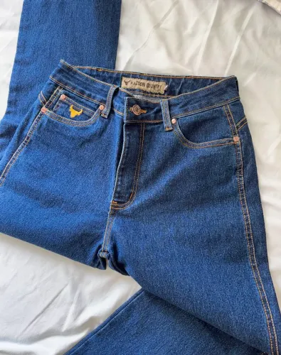 Calça Jeans country feminina, NOVA