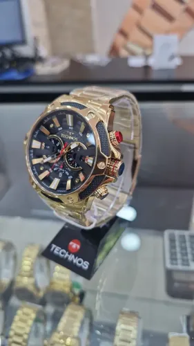 Relógio Technos Masculino Dourado-Lançamento