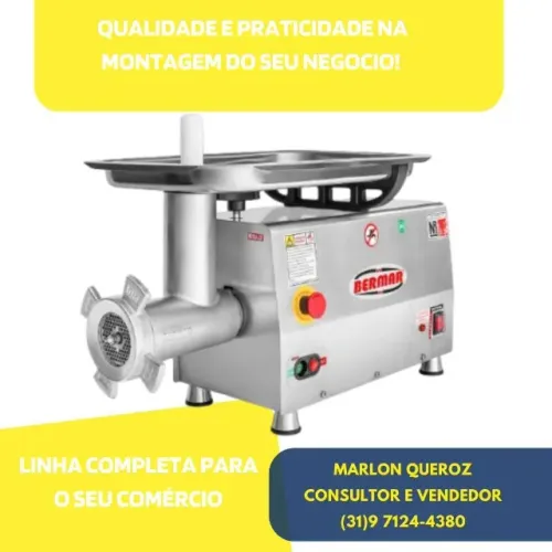 Moedor de Carne Bermar Inox Bivolt Profissional