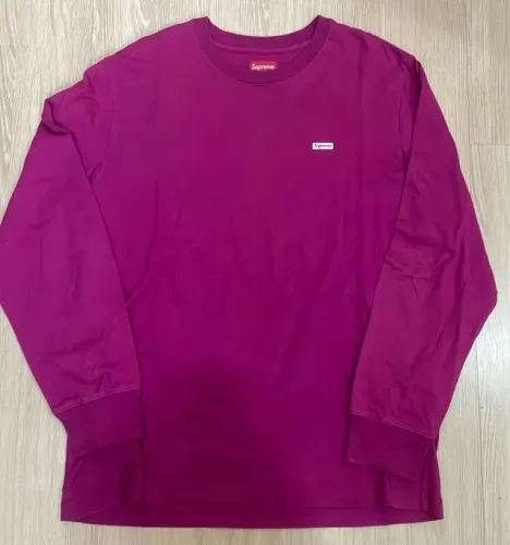 Supreme - Camiseta Mini Logo Manga Longa Original