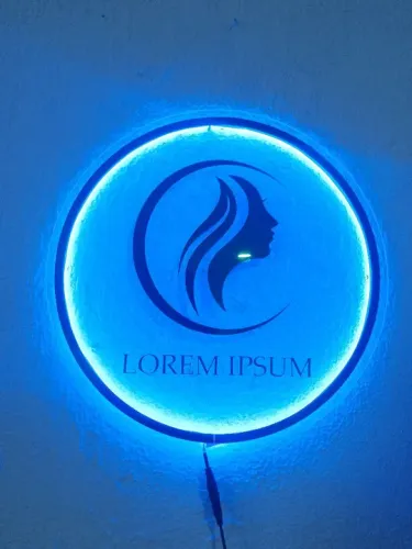 Placa em Acrílico Neon.