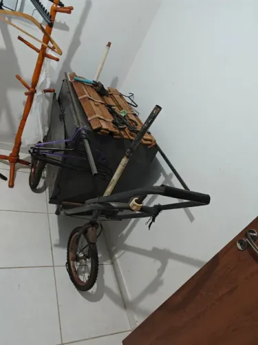 Carrinho de transporte de carga - vendedor ambulante