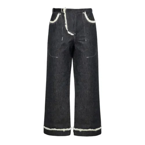 Calça Quadro Creations Asimo Wide Jeans Indigo