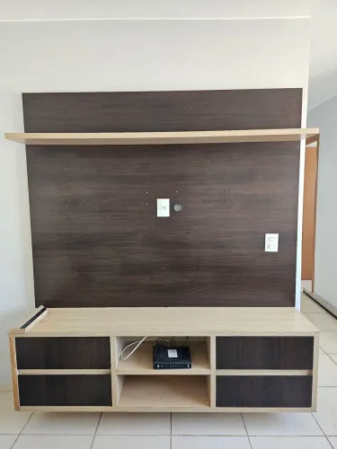 Painel para TV e Rack Planejado em MDF