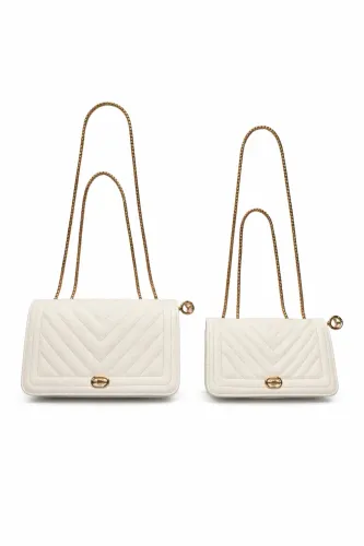 2 Bolsas Femininas brancas - Conjunto Duplo | Novas | Pronta Entrega