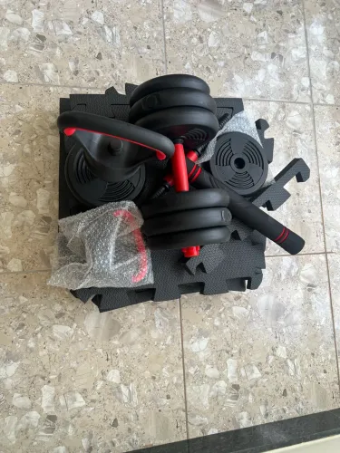 Vendo kit halteres e tapete emborrachado- Treine em casa