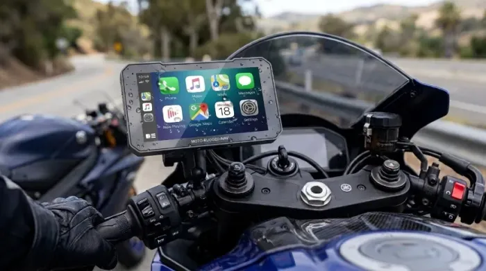 Central Multimídia Moto 5" - CarPlay / Android Auto - NOVA, Completa
