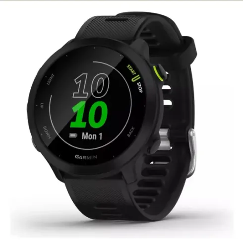 Relógio Garmin Forerunner 55 Monitor Cardíaco E Gps - Preto (Semi - NOVO)