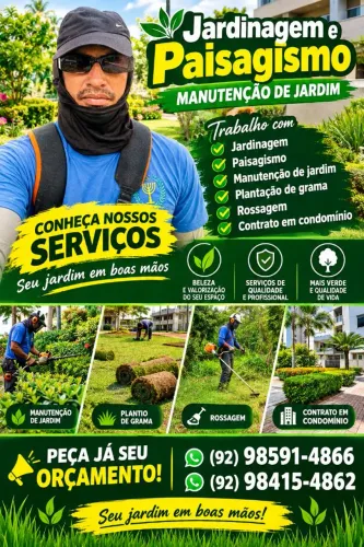 Trabalho com jardinagem e paisagismo rossagem