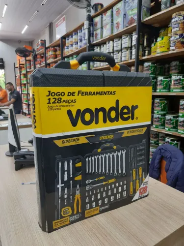 Jogo de ferramentas 128 peças emborrachada VONDER