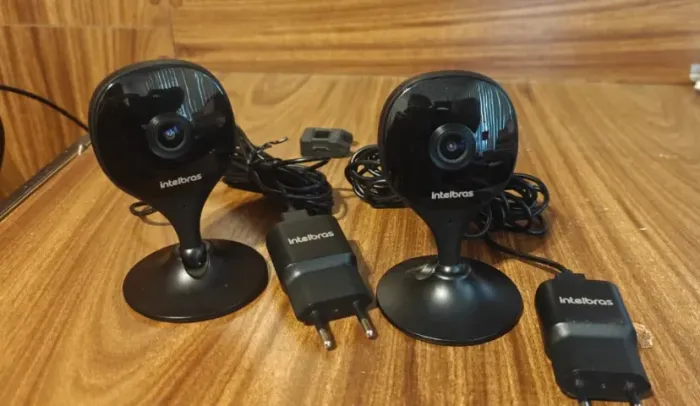 CAMERA SEGURANÇA INTELBRAS IMX C BLACK NOVA COMPLETA INTELIGENTE BABA ELETRONICA - ALARME