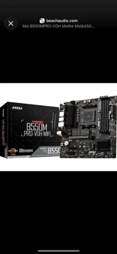 Placa Mae MSI b550m pro vdh wifi
