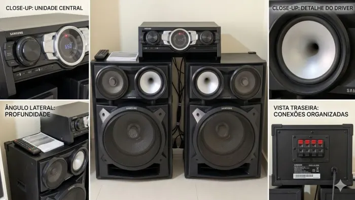 SOM SAMSUNG GIGA SOUND ORIGINAL - POTENTE E CONSERVADO