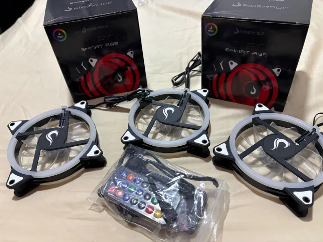 Kit 6 ventoinhas rise Rgb