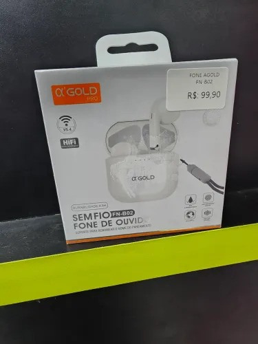 Fone BLUETOOTH A'gold, novo