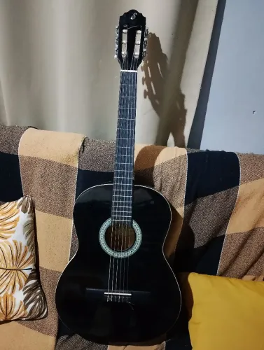 Violão preto nylon 