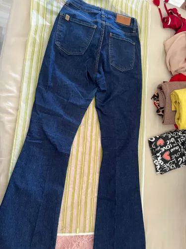 Calças  jeans Fem Flare 