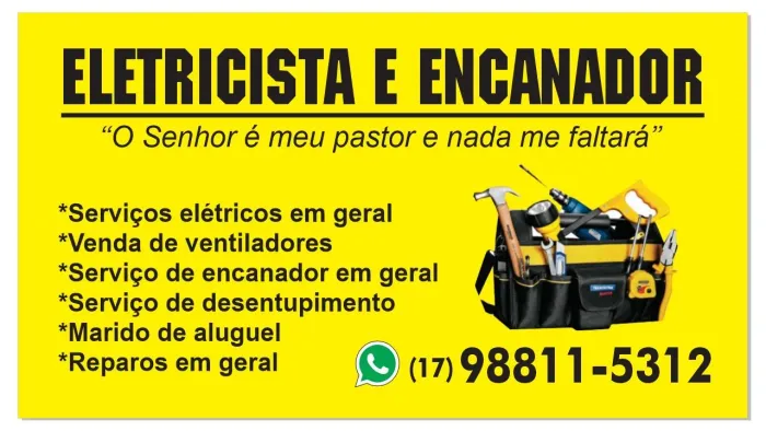Eletricista / Encanador/ Serviços de Desentupidora