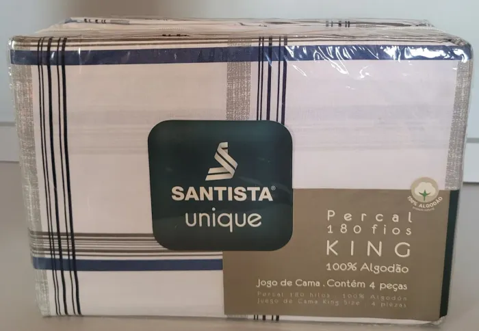 Lençol / Jogo de Cama Santista King Size 4 Peças