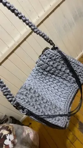 Bolsa Crochê Fio de Malha