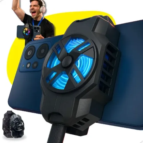 Cooler Para Celular Gamer Resfriador Gela Evita Aquecimento Cor Preto