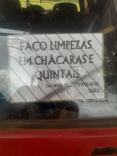 Estou aproqura de tereno chacara e quimtal pralimpa com rosadeira costal temho todos os iq