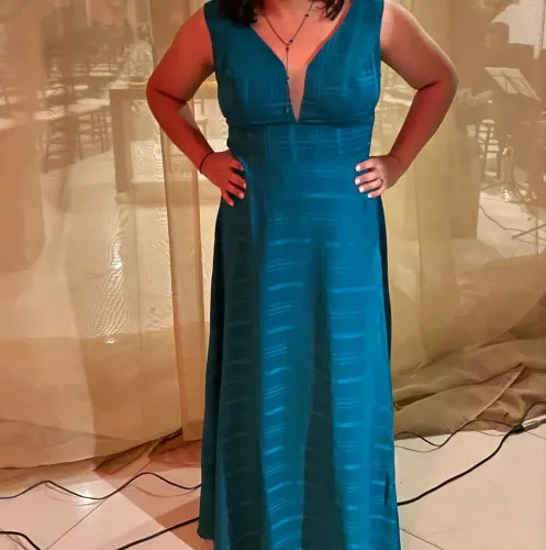 Vestido de festa verde