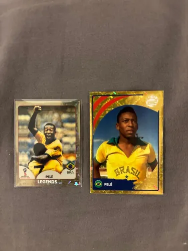 Figurinhas Pelé Copa2018 e Pelé Copa América 2024