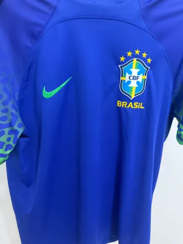 Camisa Seleção Brasileira oficial azul ( Copa 2022 )