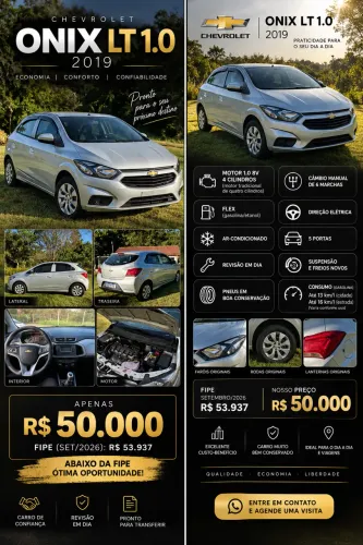 Chevrolet Onix Hatch LT 1.0 8V Flex Mec. 4P 2019