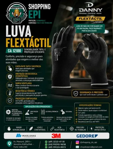 Luva Flextáctil Danny CA 12100