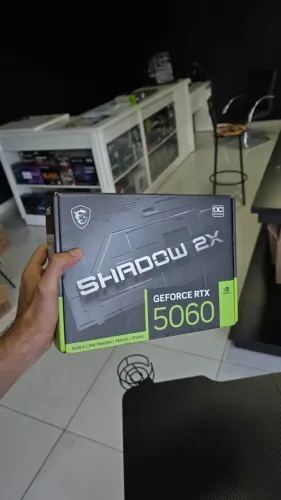 ENTREGA GRÁTIS - Placa de Vídeo MSI RTX 5060 Shadow 2X OC NVIDIA GeForce, 8GB