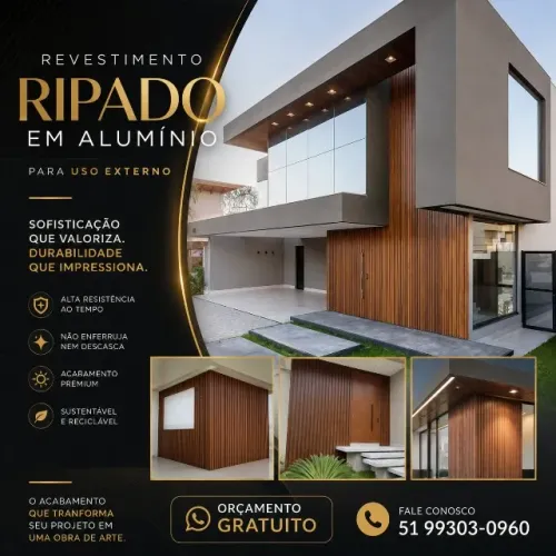 Ripado para Fachadas Comerciais e Residenciais