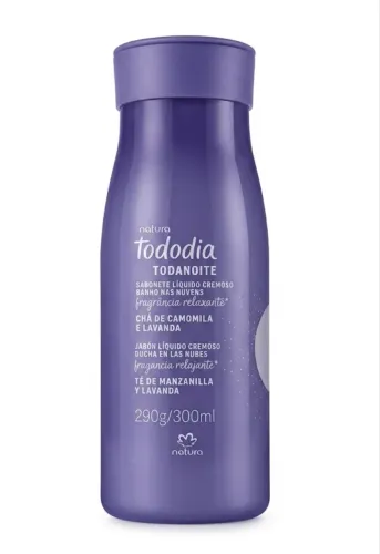 SABONETE LÍQUIDO CHÁ DE CAMOMILA E LAVANDA NATURA