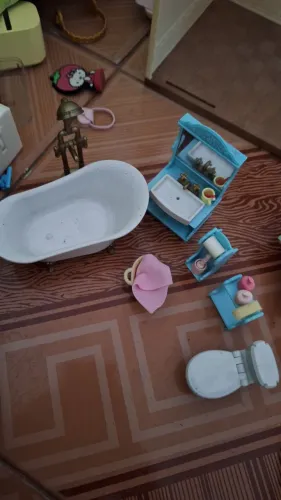set toalete banho com irmã Sylvanian Families